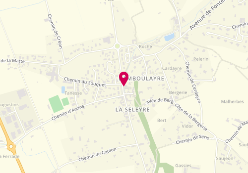Plan de Les pains d'Amandine, 23 Route de la Seleyre, 33360 Latresne