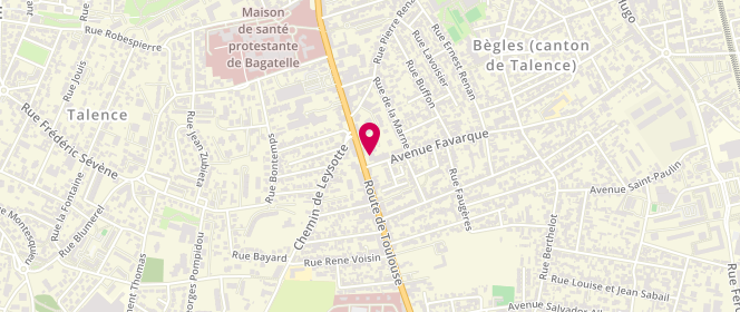 Plan de Boulangerie Ange, 216 Route de Toulouse, 33130 Bègles