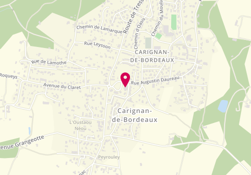 Plan de Le Fournil de Carignan, 44 Rue de l'Artigotte, 33360 Carignan-de-Bordeaux