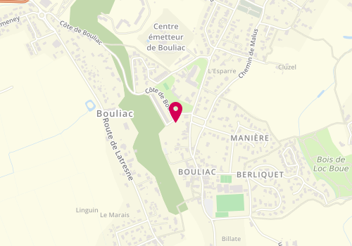 Plan de La Toque Cuivrée, 66 Rue de la Gabarre, 33270 Bouliac