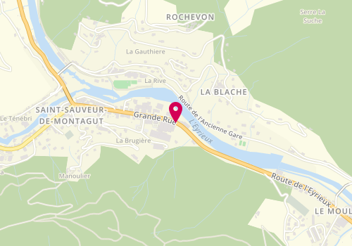 Plan de La Chataigneraie, Grande Rue, 07190 Saint-Sauveur-de-Montagut