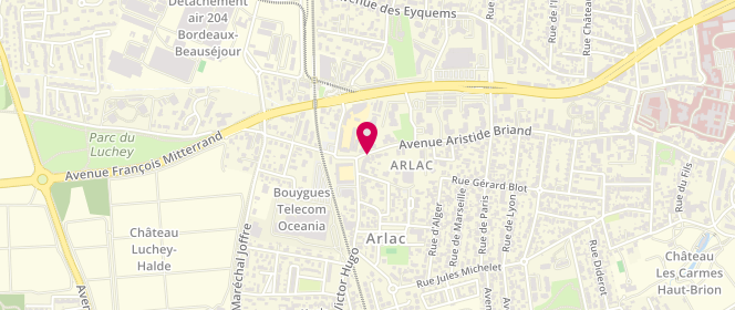 Plan de Au Paradis Gourmand, 130 avenue Aristide Briand, 33700 Mérignac