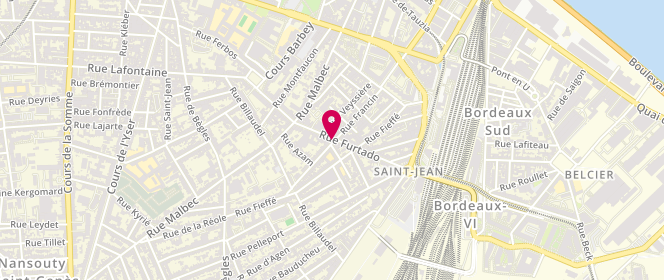Plan de Antone Artisan Boulanger, 33 Rue Furtado, 33800 Bordeaux