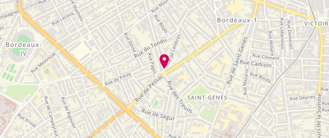 Plan de Aux Delices de Sandrine et Denis, 74 Rue de Landiras, 33000 Bordeaux