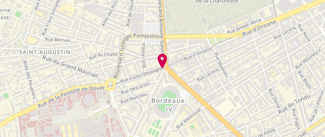 Plan de Boulangerie le Rond Pain, Tram A Chaban Delmas
02 Rue Frantz Despagnet, 33000 Bordeaux