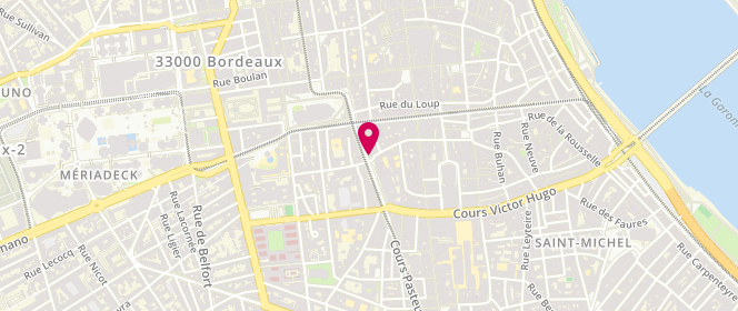Plan de Les Pains d'Alfrédo, 14 Bis Rue Duffour Dubergier, 33000 Bordeaux