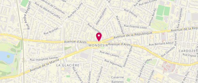 Plan de Le Fournil Mondesir, 307 avenue de la République, 33000 Bordeaux