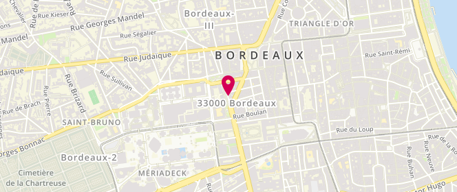 Plan de Boulangerie le Blé en Herbe, 8 Rue Saint-Sernin, 33000 Bordeaux