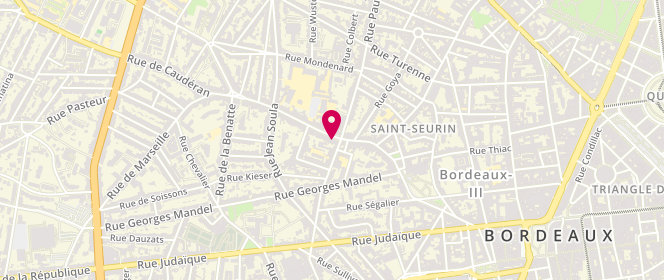 Plan de Fournil Saint Seurin, 8 Rue de la Croix Blanche, 33000 Bordeaux