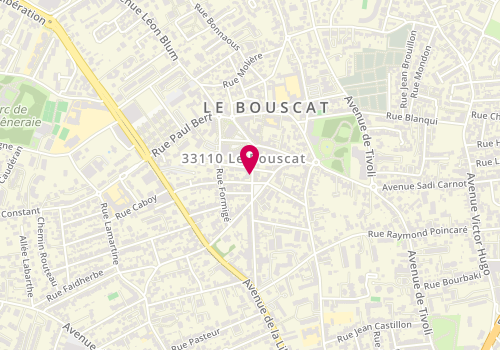 Plan de Boulangerie Pâtisserie Berthelom Yann, Le
23 Rue Emile Zola, 33110 Le Bouscat