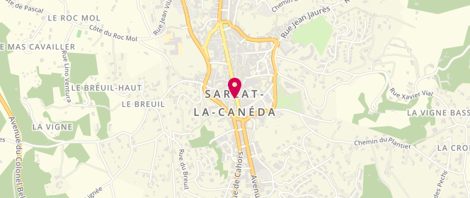 Plan de Boulangerie la Salamandre, Rue du Siège, 24200 Sarlat-la-Canéda