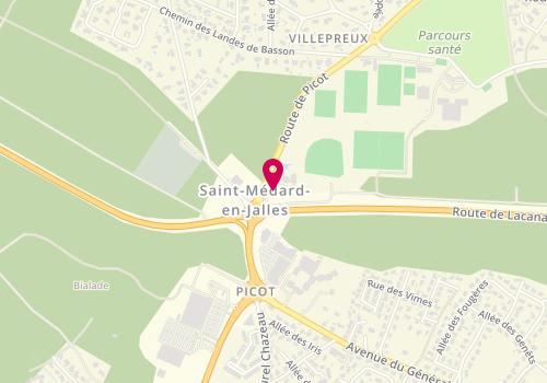 Plan de Les 2 Cabanes, Route de Picot, 33160 Saint-Aubin-de-Médoc