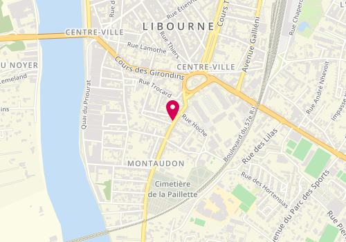 Plan de La Petite Tournee, 26 Rue Montaudon, 33500 Libourne