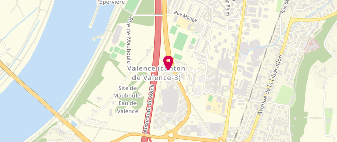 Plan de Boulangerie Marie Blachère, avenue de Provence, 26000 Valence