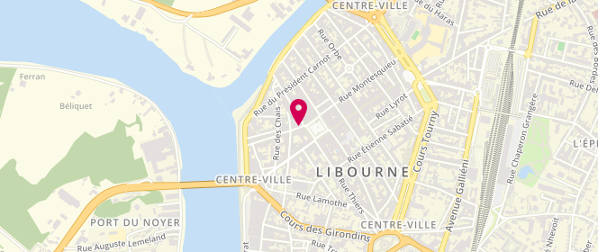 Plan de Boulangerie Banette, 61 Rue Fonneuve, 33500 Libourne