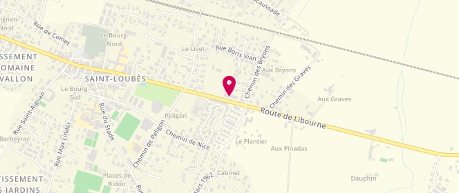 Plan de Aux Pains de Maël, 150 avenue de la République, 33450 Saint-Loubès