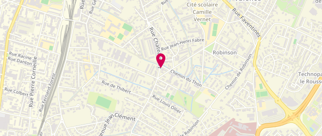 Plan de Le Fournil de Chateauvert, 163 Rue Châteauvert, 26000 Valence