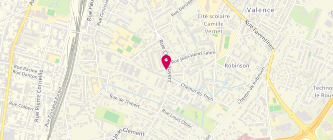 Plan de Valence Croustillant, 126 Rue Châteauvert, 26000 Valence