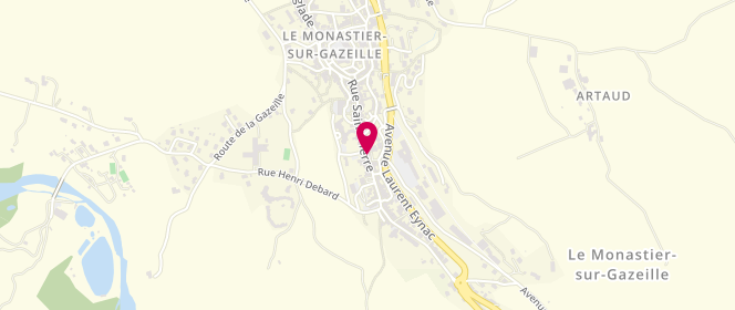 Plan de Boulangerie AlexandreLac, 85 Rue Saint-Pierre, 43150 Le Monastier-sur-Gazeille