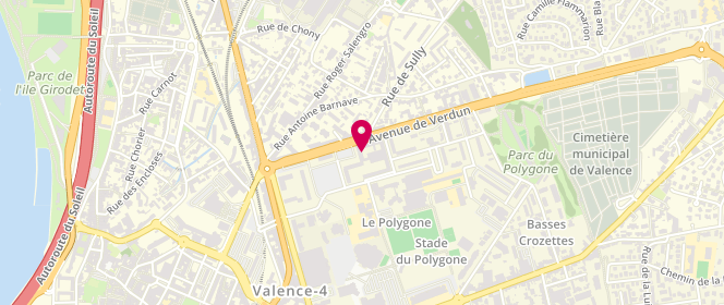 Plan de Le Fournil du Polygone, 42 avenue de Verdun, 26000 Valence
