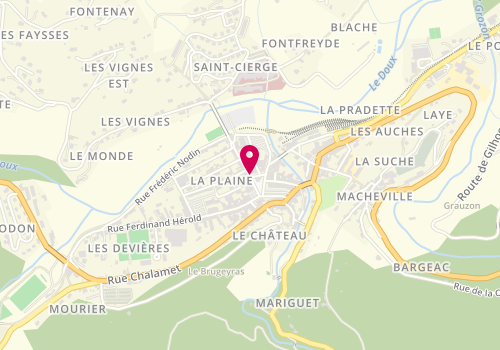 Plan de Boulangerie le Pain d'Antan, 18 Place Montgolfier, 07270 Lamastre