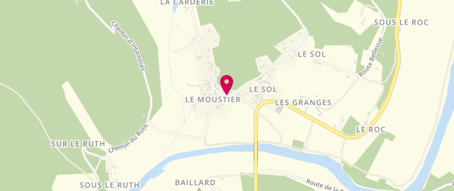 Plan de Boulangerie GAUTHIER David, Le Moustier, 24620 Peyzac-le-Moustier