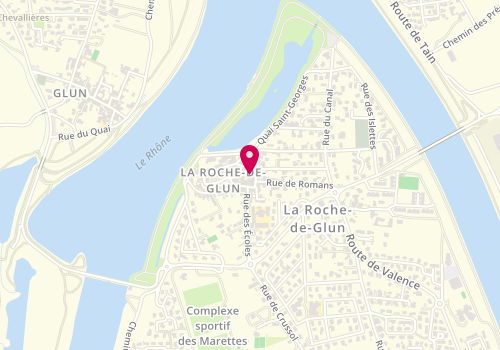 Plan de Les Délices de la Roche, 10 Rue du Péage, 26600 La Roche-de-Glun
