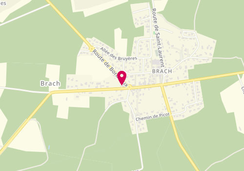 Plan de La Boulangerie de Brach, 1 Route de Lacanau, 33480 Brach