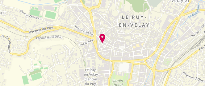 Plan de Chez Mathieu et Nathalie, 43 Rue Pannessac, 43000 Le Puy-en-Velay