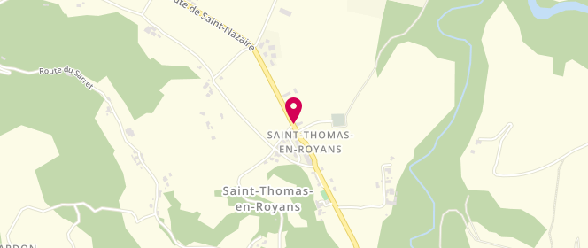 Plan de La Linottine - Boulangerie/Snacking, 5 Route du Vercors, 26190 Saint-Thomas-en-Royans