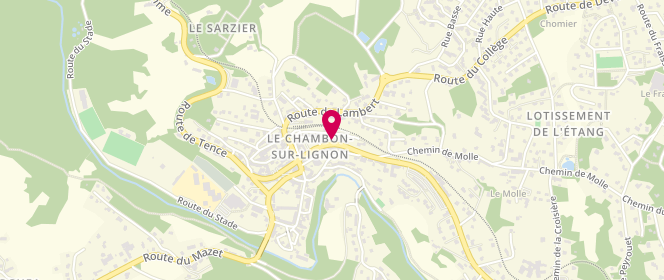 Plan de La Petite Boulangerie, 9 Route de Saint-Agrève, 43400 Le Chambon-sur-Lignon