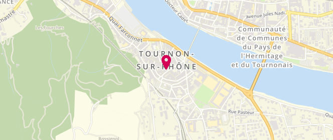 Plan de Le P'tit Gourmand, 42 Grande Rue, 07300 Tournon-sur-Rhône