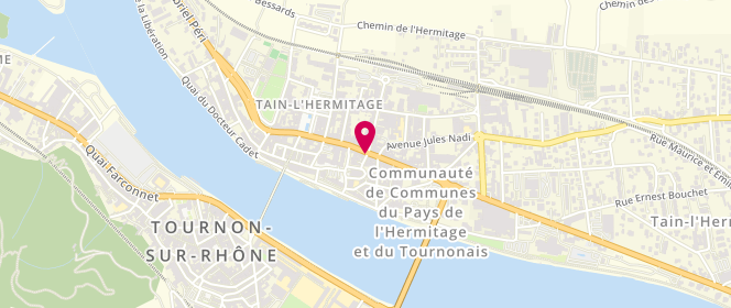 Plan de Boulangerie Bobichon, 96 avenue Jean Jaurès, 26600 Beaumont-Monteux
