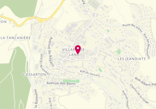 Plan de Boulangerie Valentin, Rue de la Republique, 38250 Villard-de-Lans