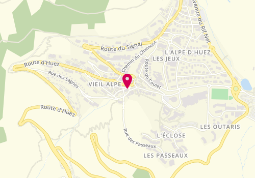 Plan de Le Boulanger de l'Alpe, 100 avenue de l'Eclose, 38750 Huez