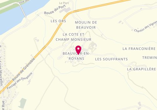 Plan de Le Pain de Beauvoir, Le Village, 38160 Beauvoir-en-Royans