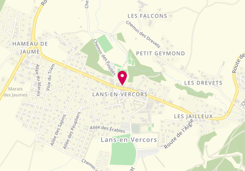 Plan de Boulangerie Roux-Fouillet, 671 avenue Léopold Fabre, 38250 Lans-en-Vercors