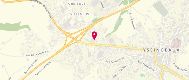 Plan de Boulangerie Marie Blachere, Route de Retournac, 43200 Yssingeaux