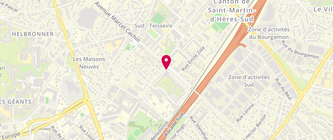 Plan de Ô Tentation, 102 avenue Marcel Cachin, 38400 Saint-Martin-d'Hères