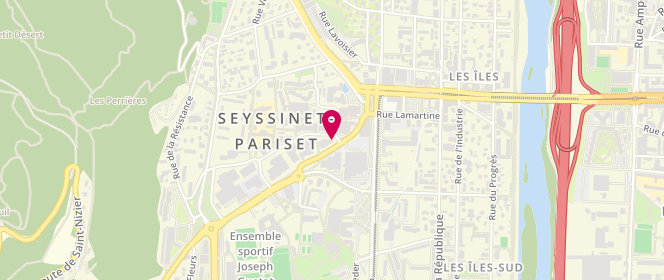 Plan de Graine d'Alice, 24 Bis avenue de la Houille Blanche, 38170 Seyssinet-Pariset