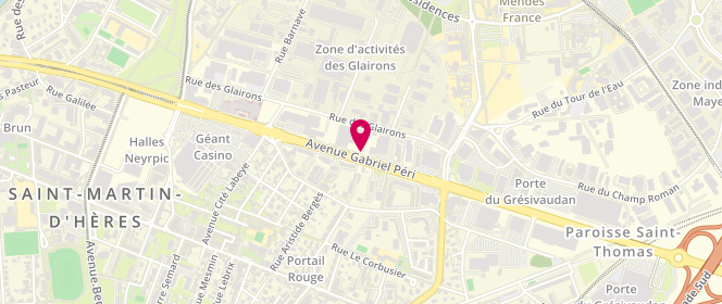 Plan de PAUL, 117 avenue Gabriel Péri, 38400 Saint-Martin-d'Hères
