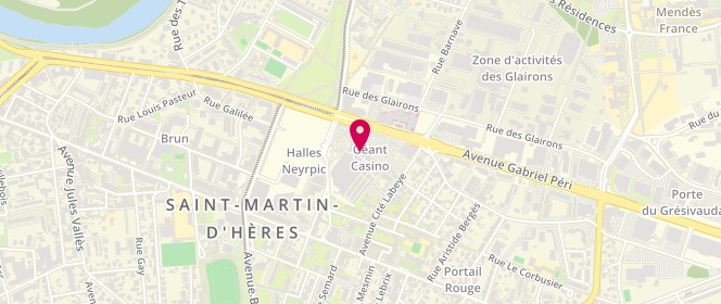Plan de Boulangerie Ange Saint Martin D’hères, 76 avenue Gabriel Péri, 38400 Saint-Martin-d'Hères