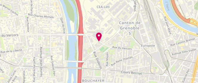 Plan de BACCOUCHE Kamel, 61 Rue du Vercors, 38000 Grenoble