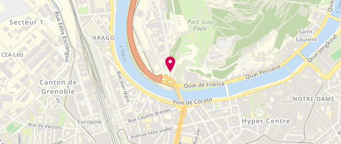 Plan de Le Chantilly - Boulangerie Pâtisserie - Chocolaterie, 4 Route de Lyon, 38000 Grenoble