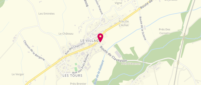 Plan de Aux Saveurs de la Galaure, Les Lavandières
45 Route de Claveyson, 26240 La Motte-de-Galaure