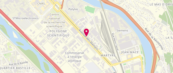 Plan de Boulangerie sandwicherie Paul – Presqu'Île, 78 Bis avenue des Martyrs, 38000 Grenoble