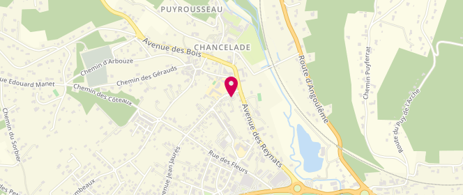 Plan de Le Fournil de l'Abbaye, 3 avenue Jean Jaurès, 24650 Chancelade