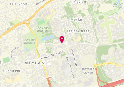 Plan de L'Amylois, 2 Place Tuileaux, 38240 Meylan