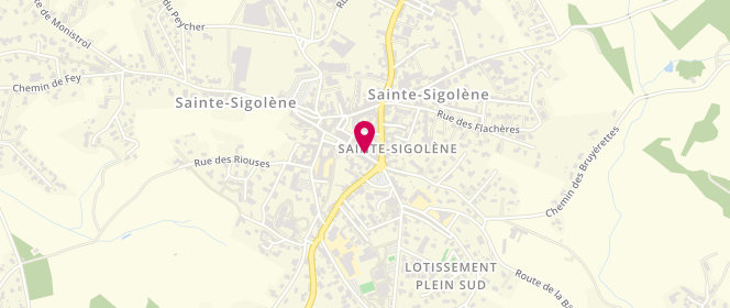 Plan de Les Douceurs du Fournil, 9 Rue de la Victoire, 43600 Sainte-Sigolène