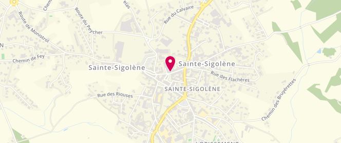 Plan de Banette, 7 Pl. De la Tour Maubourg, 43600 Sainte-Sigolène